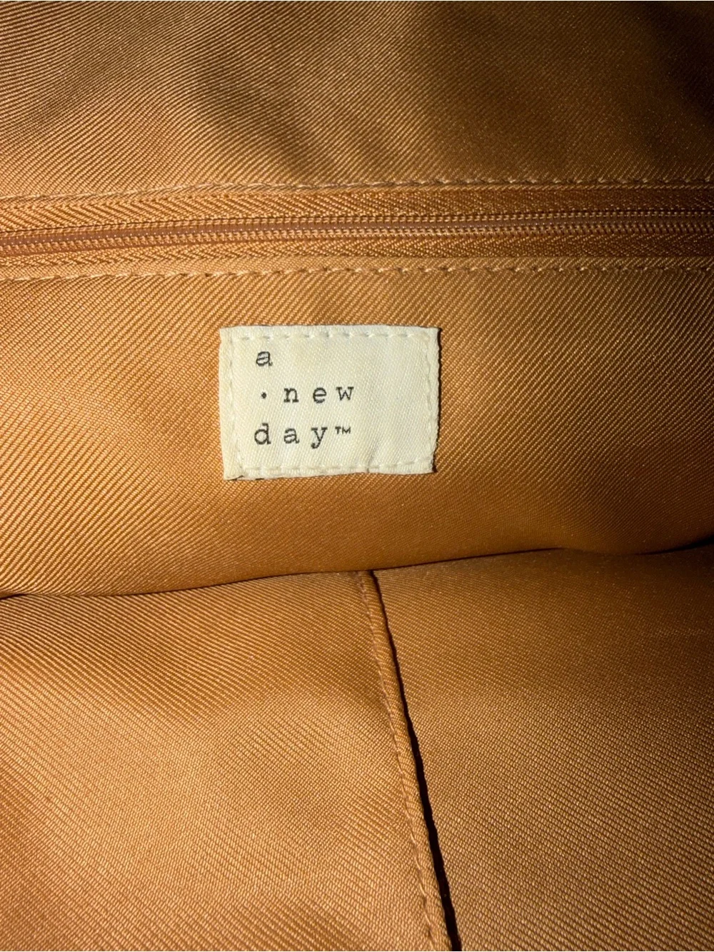 a new day Tan Faux Leather Backpack with Top Handle